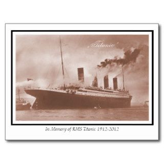 The original Titanic photo Post Cards