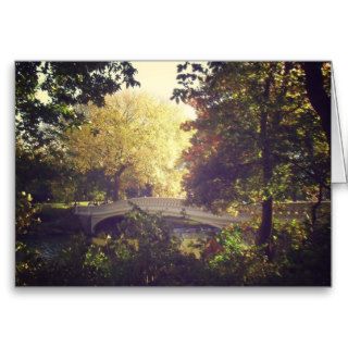 Bow Bridge Framed By Trees,Central Park, NYC Greeting Card