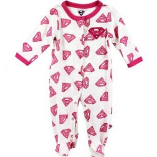 DC Comics Baby girls Supergirl "All Over" Sleeper Outfit Clothing