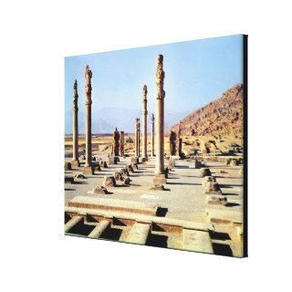 General view of the Apadana  founded c.518 BC Gallery Wrapped Canvas