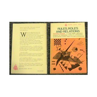 Rules, roles, and relations (Beacon paperback, 506) Dorothy Mary Emmet 9780807015254 Books