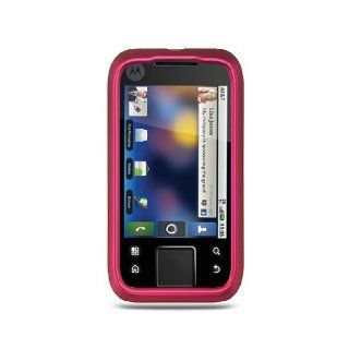 Hot Pink Hard Cover Case for Motorola Flipside MB508 Cell Phones & Accessories
