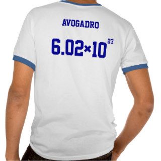 Avogadro Moles Jersey Tees