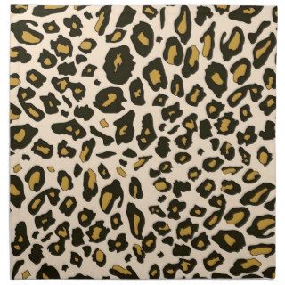 Leopard print pattern napkin