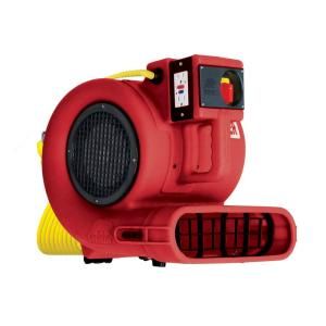 B Air Low Amp 2700 CFM Daisy Chainable Air Mover with Floor and Carpet Dryer, Safety Certified GP 33 ETL RED