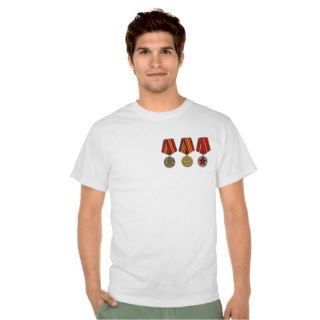 Soviet Medals T shirt USSR 2nd war tee order