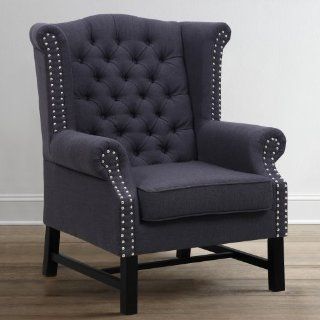 Fairfield Grey Linen Club Chair   Armchairs