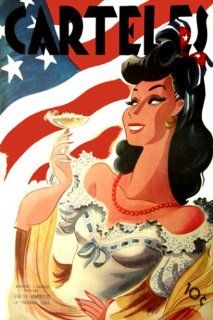 12"x18" Cuba poster"Sexy Cuban American Pinup Toasts" flags.493   Prints