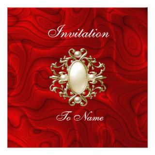 Invitation Rich Red Pearl
