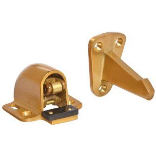 Rockwood 494S.10 Bronze Wall Mount Automatic Door Holder with Stop, Satin Clear Coated Finish, 3 3/4" Wall to Door Projection, Includes Fasteners for Use with Hollow Core Doors and Masonry Walls Industrial Hardware