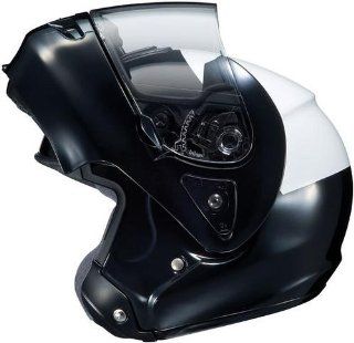 SHOEI Multitec Black/White Police Modular Helmet with Clean Lens   Medium 04 183 Automotive