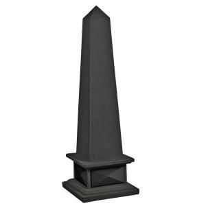 Classic Obelisk 41 in. Garden Bronze Finish with Gold Highlights Garden Ornament 60069