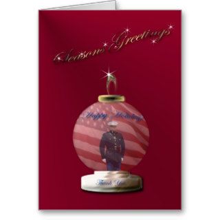 Marine Ornament Christmas Card