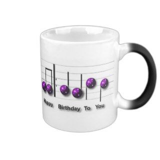 Happy Birthday Disco Balls Music Notes Coffee Mug