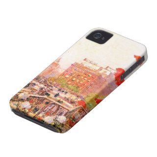 Broadway and Fifth Avenue by Hassam iPhone 4 Cases
