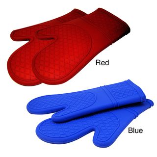 Le Chef   Set de guantes acolchados para horno, silicona ultraflexible (paquete de 2) Le Chef Kitchen Gadgets