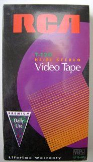RCA T 120 Hi Fi Stereo Premium VHS Video Cassette Tape   6 hours Durable and Consistent Performance Electronics