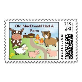 Old MacDonald Had A Farm Theme Stamps