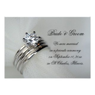 Wedding Rings Marriage Announcement