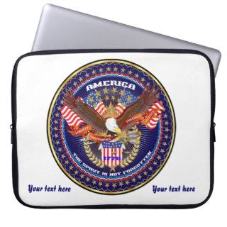 Patriotic Cover Important View notes please Laptop Computer Sleeves
