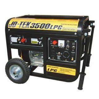 JD Tek 3500 Watt Portable Propane Generator   Industrial Grade Patio, Lawn & Garden