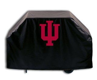 Indiana University Grill Cover with IU logo on stylish Black Vinyl by Covers by HBS  Sports Fan Tire And Wheel Covers  Sports & Outdoors