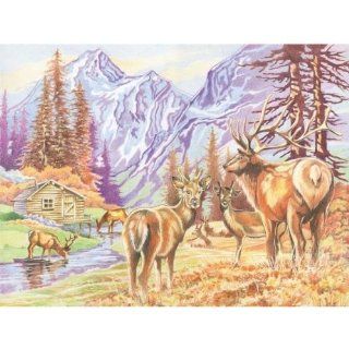 Colored Pencil By Numbers Gift Set Mountain Wildlife Colored Pencil Toys & Games