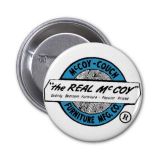 McCoy Couch Furniture MFG. CO Pinback Buttons