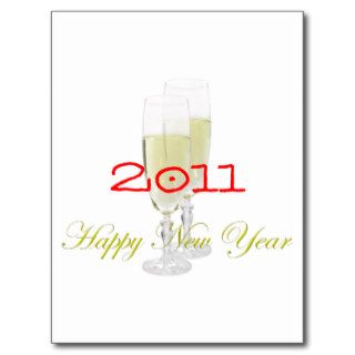 Happy New Year Postcard template