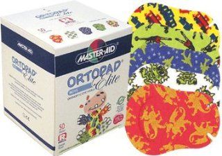 Ortopad Elite Boys Eye Patches   Patterns with Glitter Accents, Regular Size (50 Per Box) Health & Personal Care