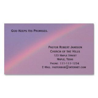 God Keeps His Promises Religious Business Card