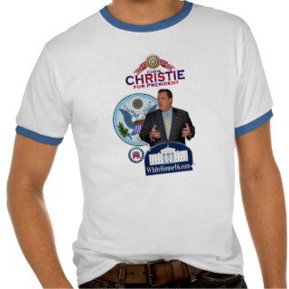Christie for President Ringer T Shirt