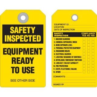 Emedco Safety Inspected Accident Prevention Tag Industrial Lockout Tagout Tags