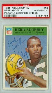 Herb Adderley AUTO 1966 Philadelphia Packers Sports Collectibles