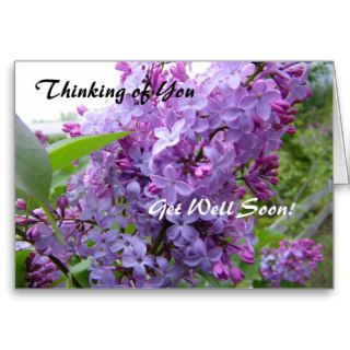 Thinking of You, Get Well Soon Card