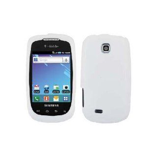 Samsung Dart T499 SGH T499 Translucent White Soft Silicone Gel Skin Cover Case Cell Phones & Accessories