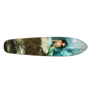 Mermaid on Ocean Floor Skateboard