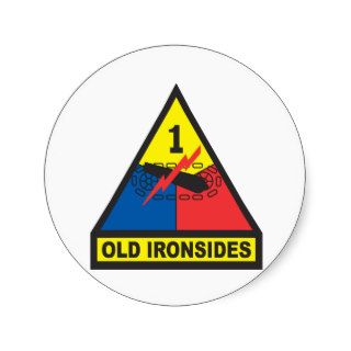 1st Armored Division Round Sticker