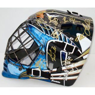 2013 Pittsburgh Penguins Team Signed Goalie Mask Sports Collectibles