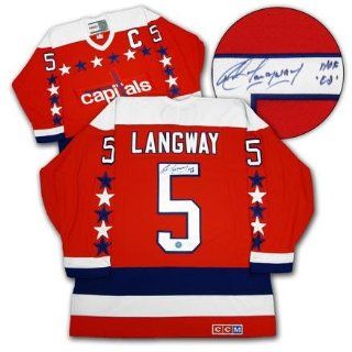 Rod Langway Signed Jersey   Washington Capitals Sports Collectibles