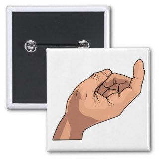 Come Here Hand Sign Gesture Pin