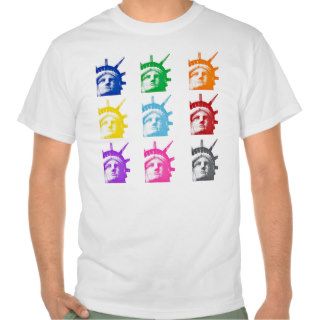 Statue of Liberty   Andy Warhol Style   T Shirts