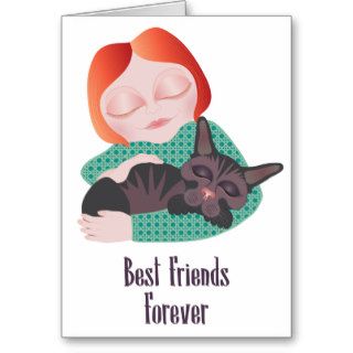 Best Friends Forever   animal lover's card