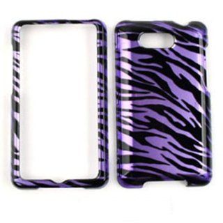 CELL PHONE CASE COVER FOR HTC ARIA TRANS PURPLE ZEBRA Cell Phones & Accessories