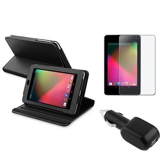 BasAcc Black Case/ Screen Protector/ Car Charger for Google Nexus 7 BasAcc Cases & Holders