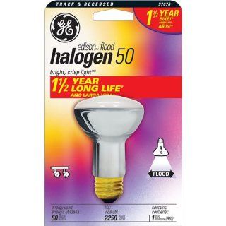 GE Edison Halogen Flood Light Bulb, 50 Watts  Patio, Lawn & Garden