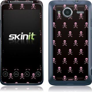 Skull Art   Skull and Crossbones (pink)   HTC Evo Shift 4G   Skinit Skin Cell Phones & Accessories