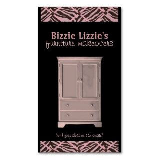 Neon Bizzie Lizzie Furniture Business Card