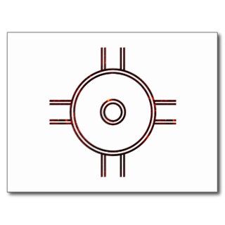 Fiery native american symbol for Happiness Postcards