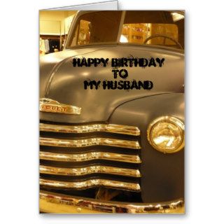 Happy Birthday To My Husband Greeting Card